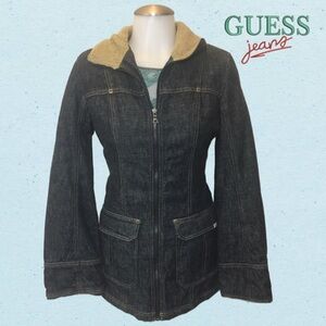Guess? Denim Jacket with Sherpa Lining